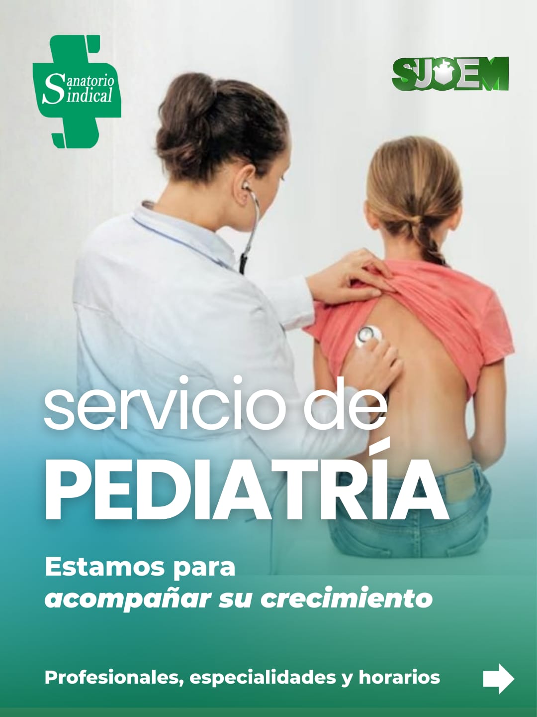 🩺 Sanatorio Sindical | Servicio de Pediatría: Estamos para acompañar su crecimiento